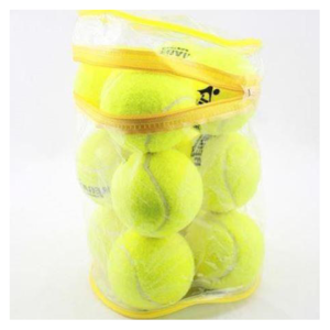 High Bounce Yellow Tennis Balls Mesh Bag