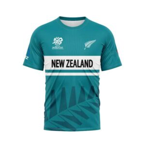 New Zealand ODI Cricket Teal Jersey