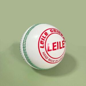 Leile Professional White Leather Cricket Ball