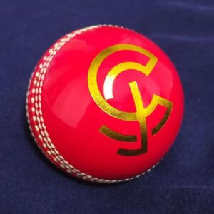 Classic Red Leather Cricket Match Ball