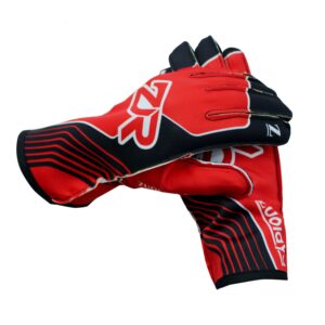 Pro Batting Gloves Red and Black Pair